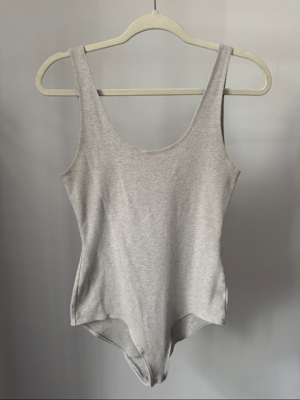 Wilfred Scoop Neck Tank Bodysuit - Light Gray